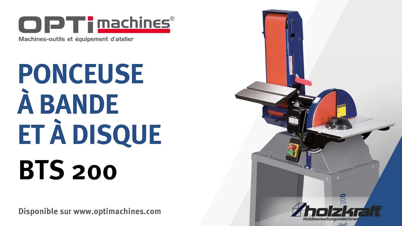 Ponceuse à bande et à disque HOLZCRAFT BTS 200