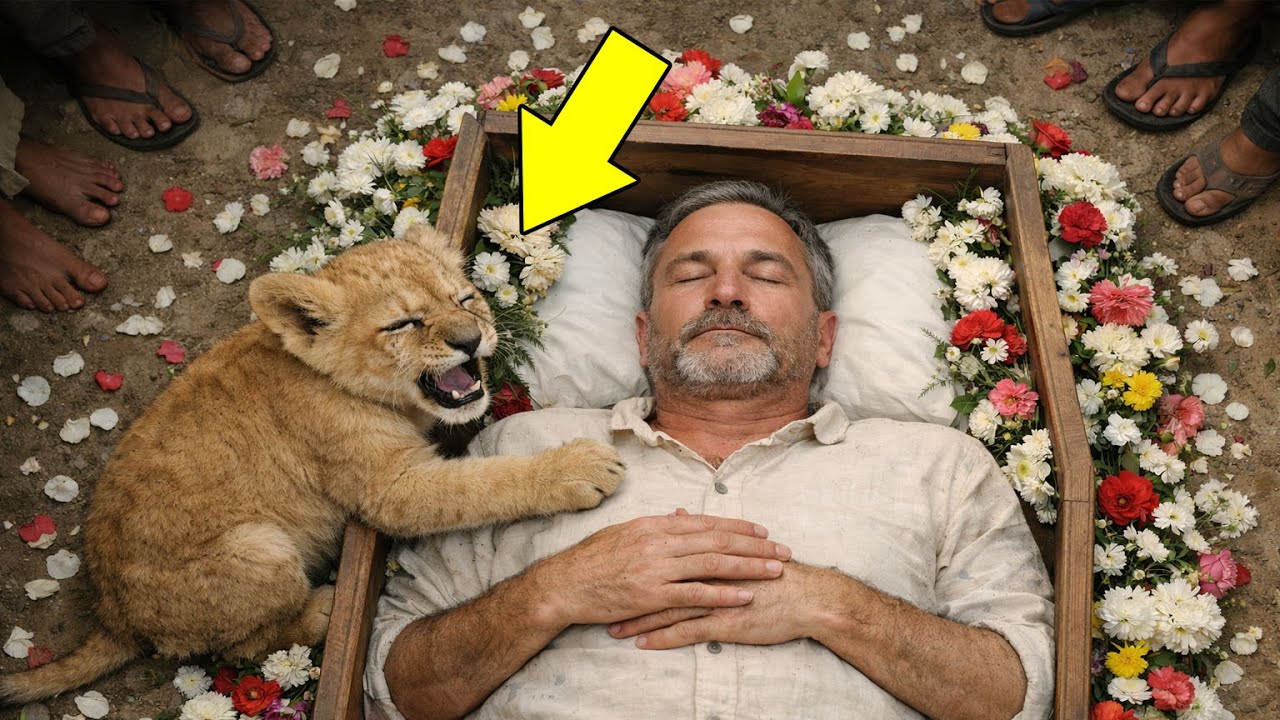 Baby Lion Growled and Clawed at the Coffin All Night — Then a Miracle Happened