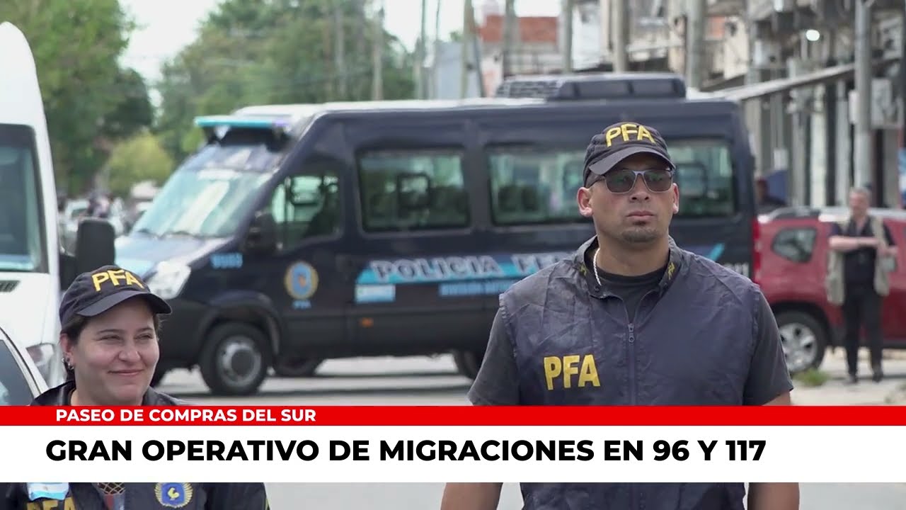 🚔 POLICÍA FEDERAL y MIGRACIONES: Operativo en La Plata