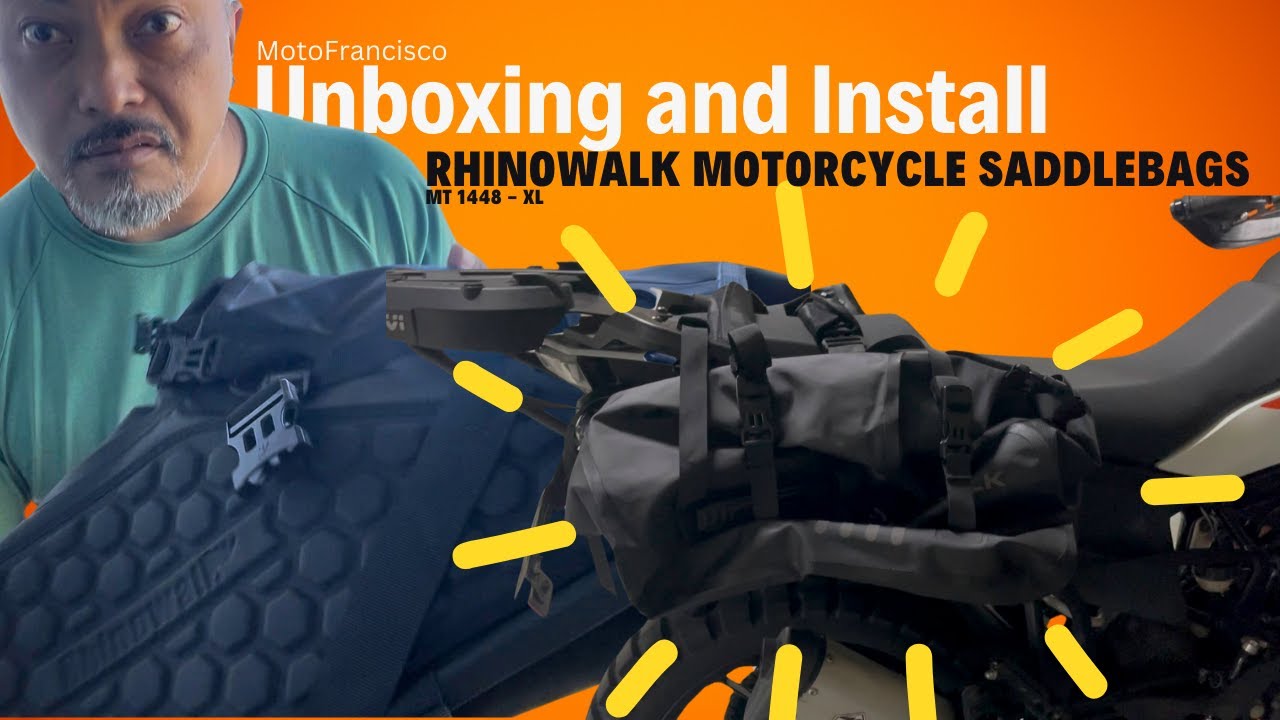 Unboxing Rhinowalk MT1448 Motorcycle Saddle Bags and Install on KTM 390 Adventure