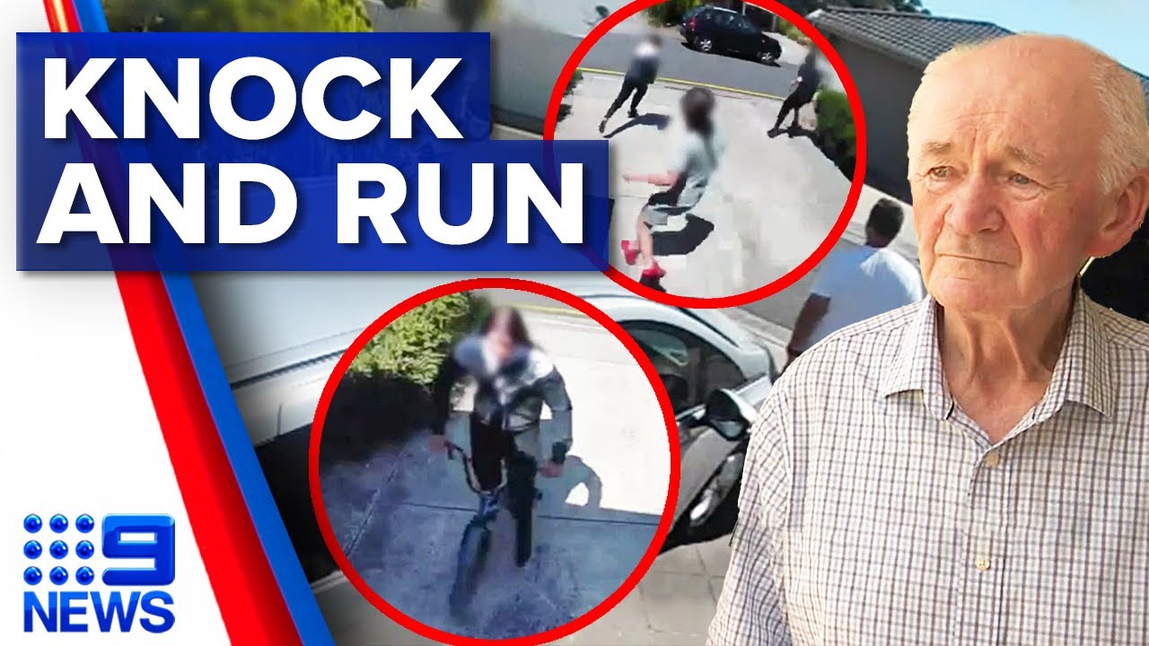 Two teens arrested for knock-and-run prank that quickly escalated | 9 News Australia