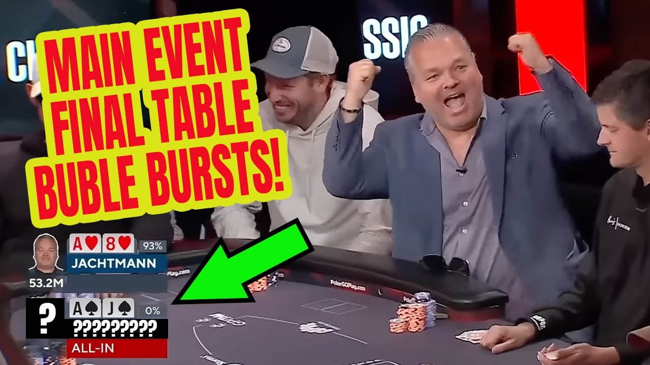 Bad Beat on 2023 WSOP Main Event Final Table Bubble!