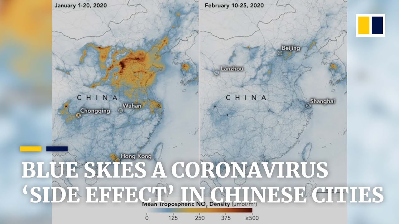 Coronavirus: blue skies over Chinese cities as Covid-19 lockdown temporarily cuts air pollution