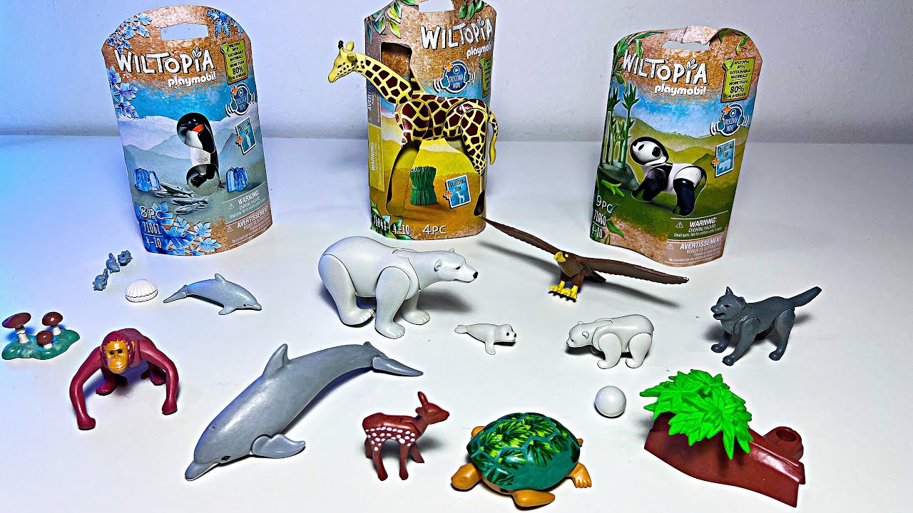 Sea Animals, Wild Animals, Collection - Dolphin, Seal, Polar Bear, Eagle, Wolf, Sea Turtle, Giraffe