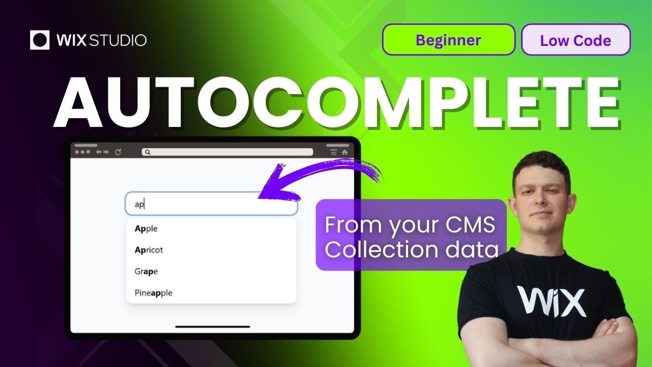 Make an Autocomplete Input in Wix with the JavaScript SDK Data Query