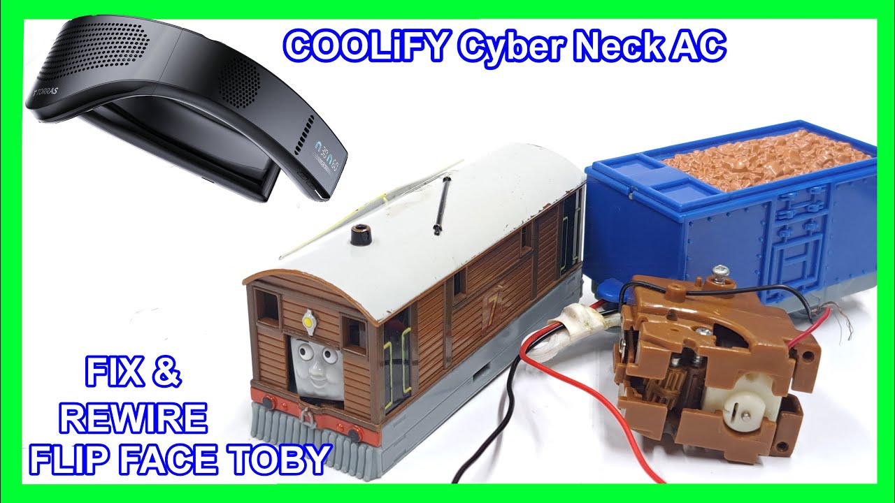 Trackmaster Mail Time Fix Flip Face Toby, кондиционер для шеи TORRAS COOLiFY Cyber ​​Neck, вентил...