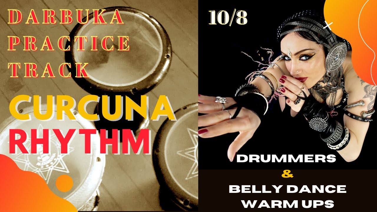 Curcuna variation, Darbuka Dumbeck Practice Track ~ Arabic Balkan Rhythm 10/8