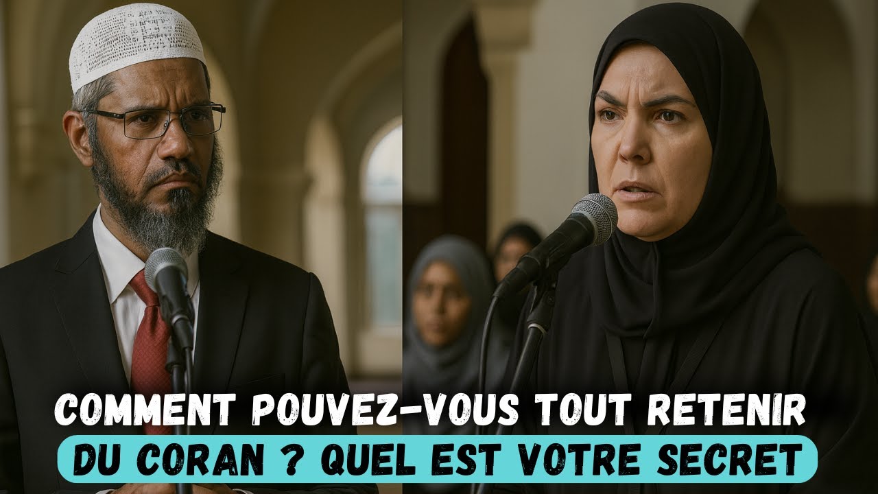 Une femme stupéfaite demande à Dr Zakir Naik : “Comment pouvez-vous tout retenir du Coran ?” !