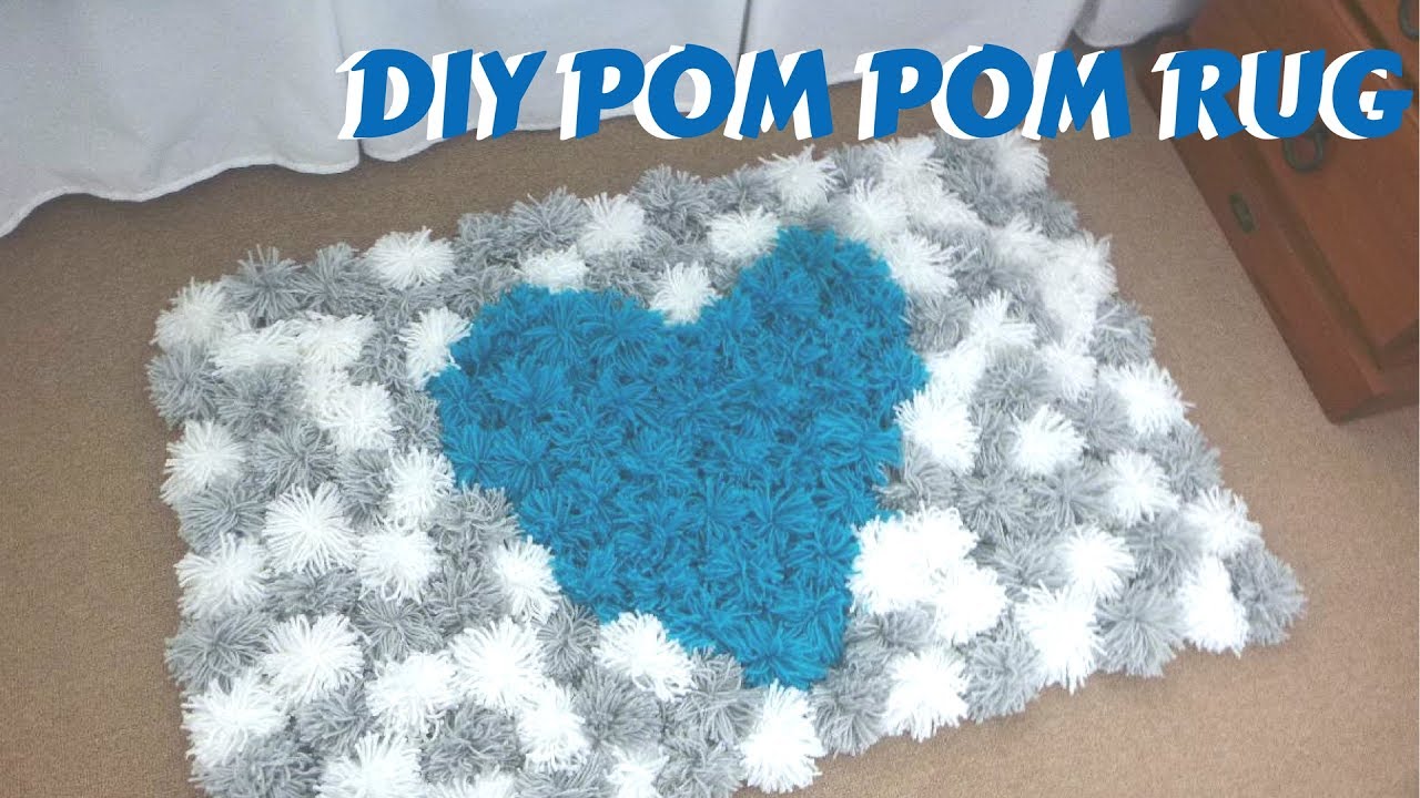 DIY Pom Pom Rug | Bedroom Decor Tutorial