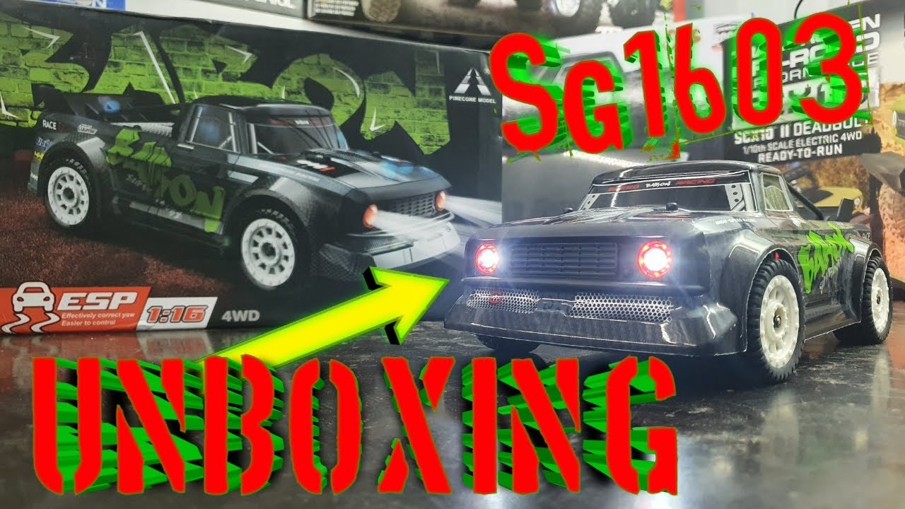 SG1603 Brushless Mini  Drift Truck Unboxing Test Run!!!