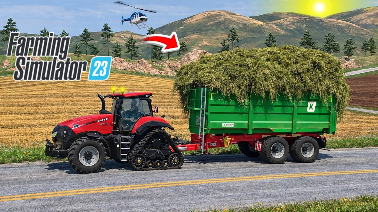 Extreme Grass Trailer Overload Challenge | Farming Simulator 23 🚜🌾 #fs23 #fs22 #fs20 #fs25 #fs18 