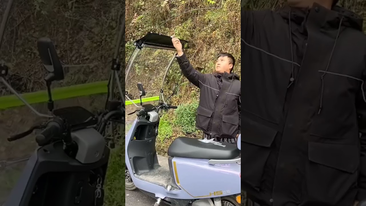 Product Link in Bio ( # 1111 ) @MaviGadgets  ▶️ Rain Protection Bike Protective Cover Folding Canopy