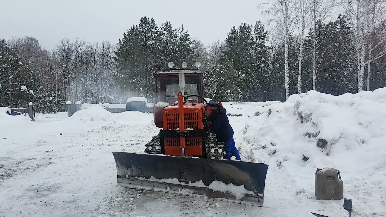 ДТ-75 запуск двигателя.