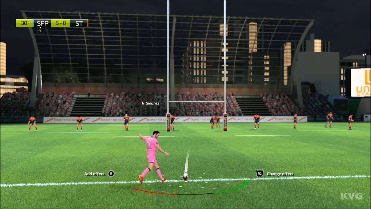 Rugby 20 - Stade Francais Paris vs Stade Toulousain - Gameplay (PS4 HD) [1080p60FPS]