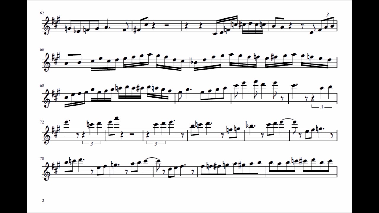 Cup Bearers- Jon Irabagon Transcription