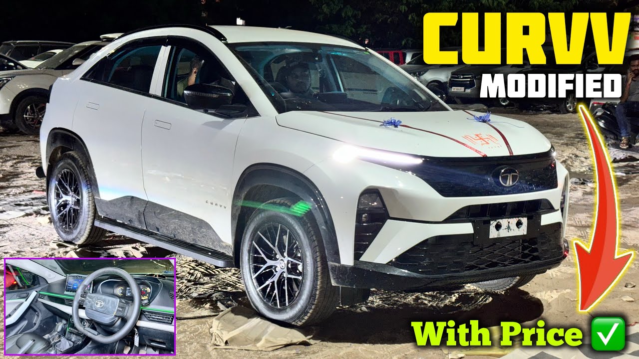 Tata Curvv Base to Top Modification With Price ✅ Tata Curvv Smart Modified With Price ✅