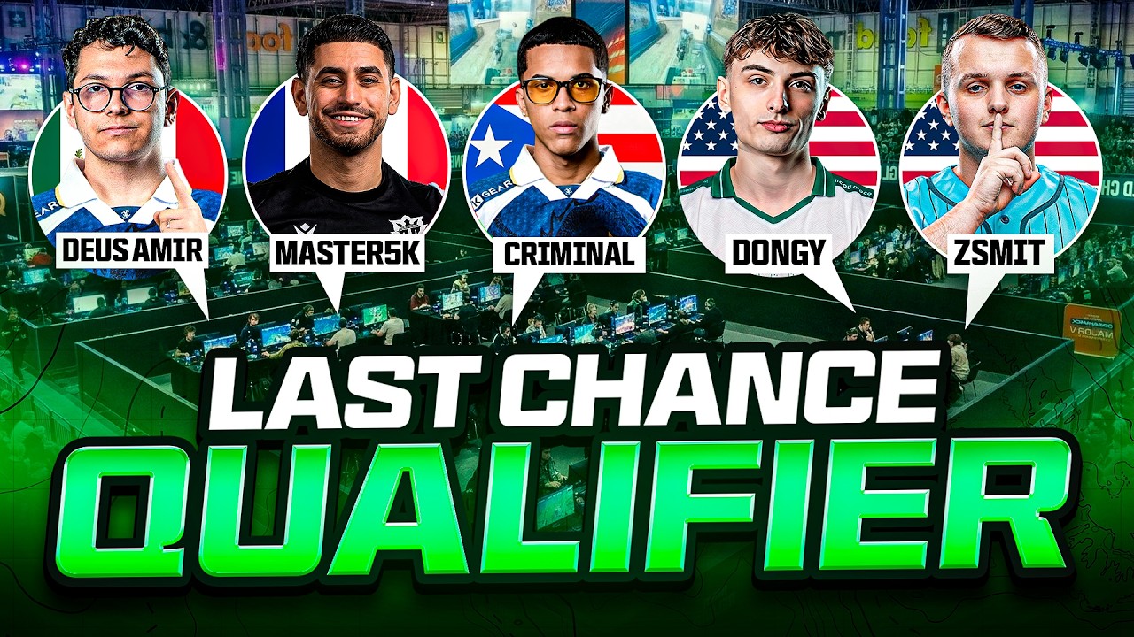 🔴 $1.000.000 EWC WARZONE MUNDIAL PRESENCIAL PARIS - LAST CHANCE QUALIFIER (TOP 6 CLASIFICA)