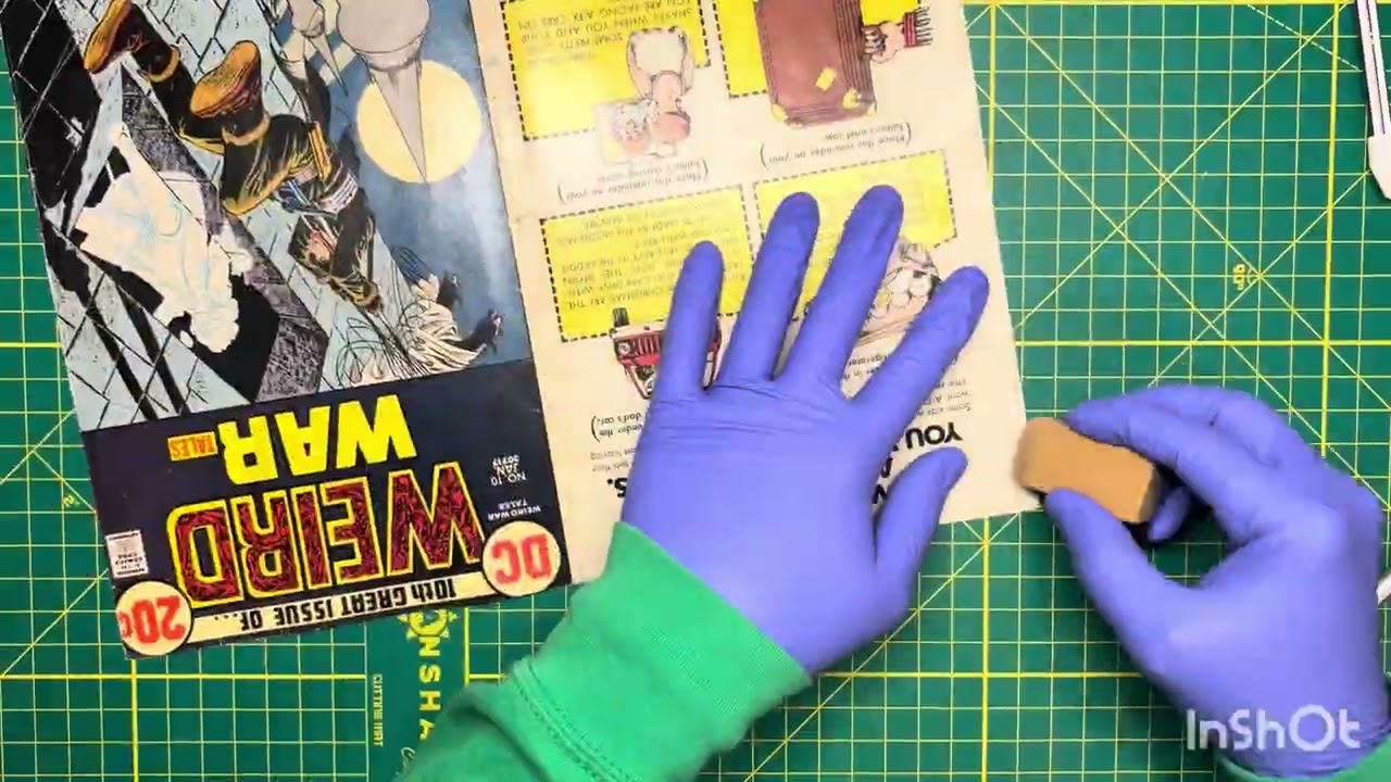 Comic Cleaning & Pressing Compilation: Repairing a well loved copy of Weird War #11 