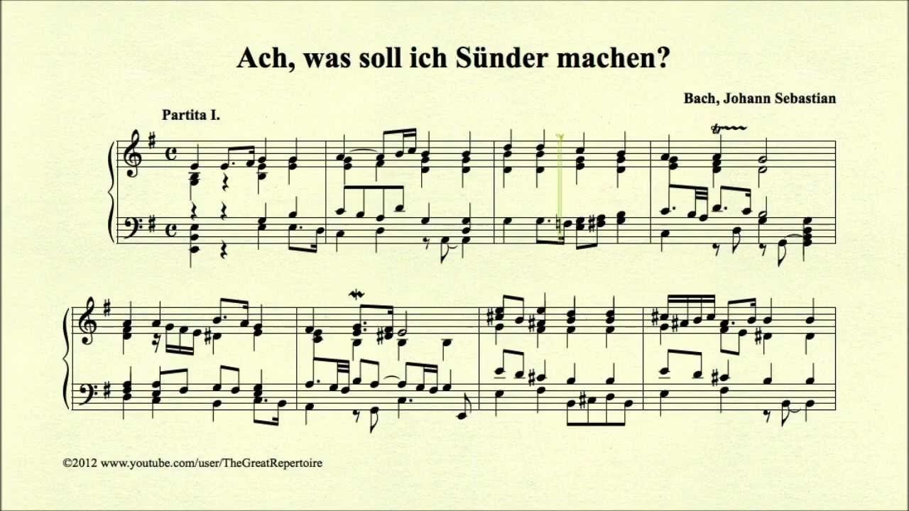 J. Pachelbel Ach, was soll ich Sünder machen 
