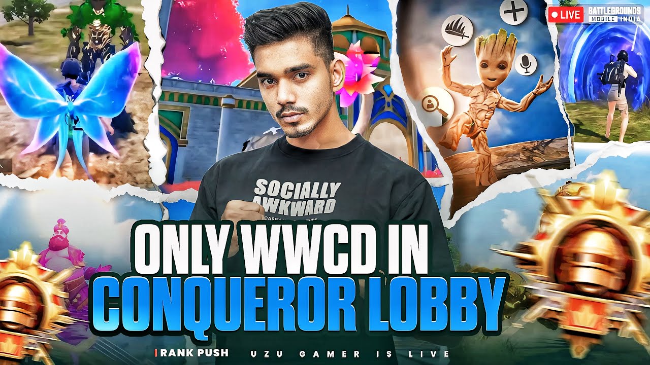 CONQUEROR DONE | CONQUEROR RANK PUSH DAY 7 | BGMI LIVE | UZU GAMER