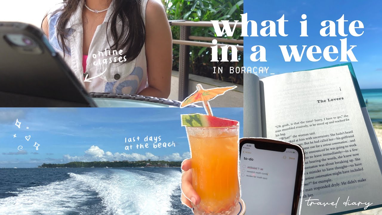 travel diary— what i ate in a week in bora, catching up with schoolworks & online class ft. Lovito