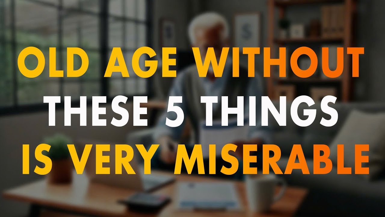 When You Grow Old: Make Sure Not to Lack These Five Things