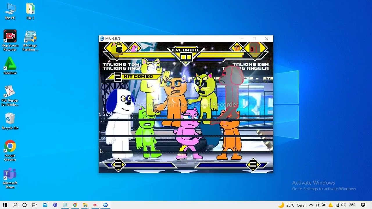 My Talking Friends Party 4V4 Mugen Match 1.0! Part 1
