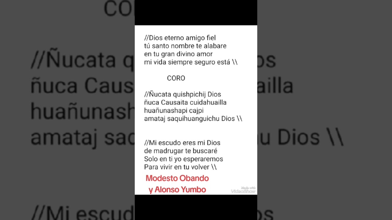 Díos Eterno Amigo Fiel 