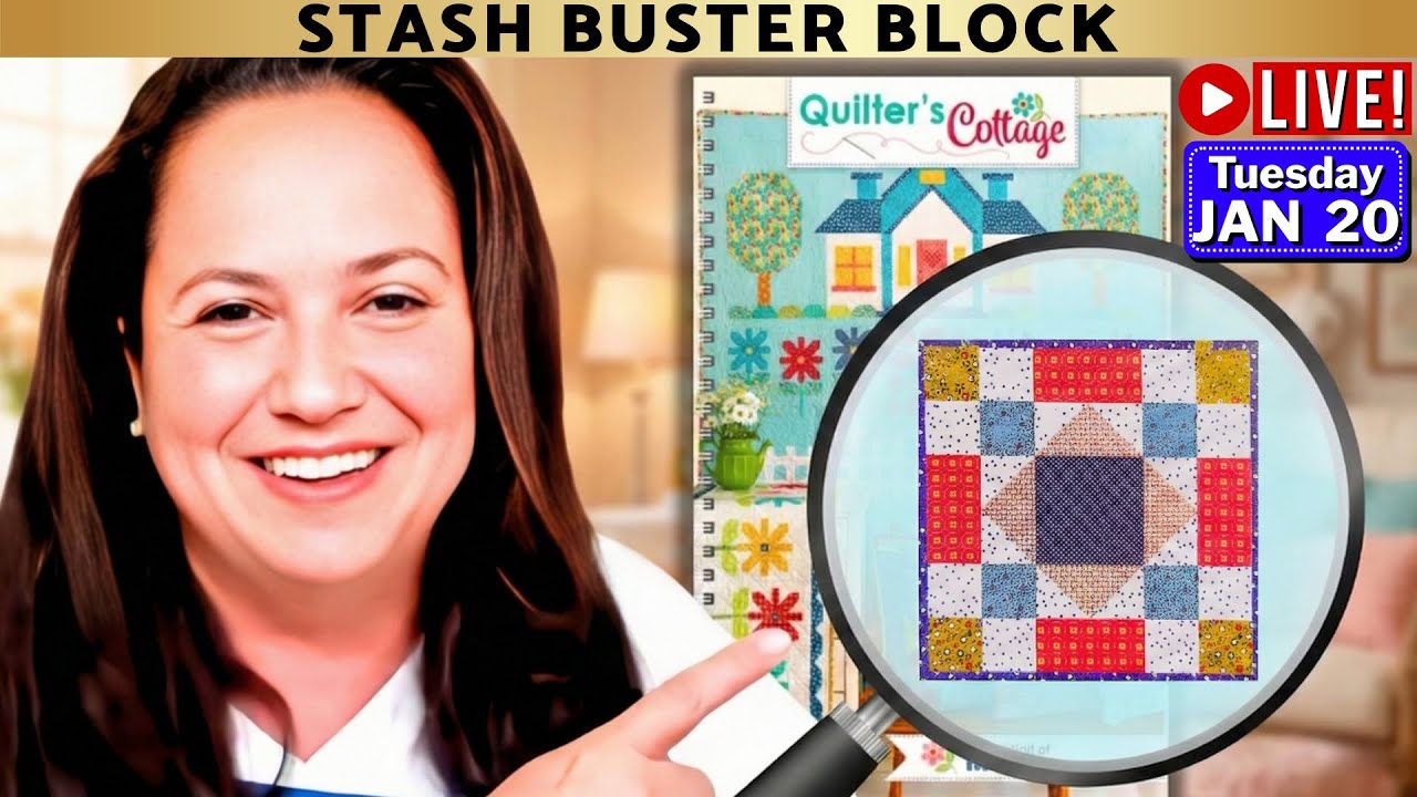 Use Your Fabric Scraps | How To Sew Stash Buster Block | Quilter’s Cottage Quilt - GCMS  01-20 #178