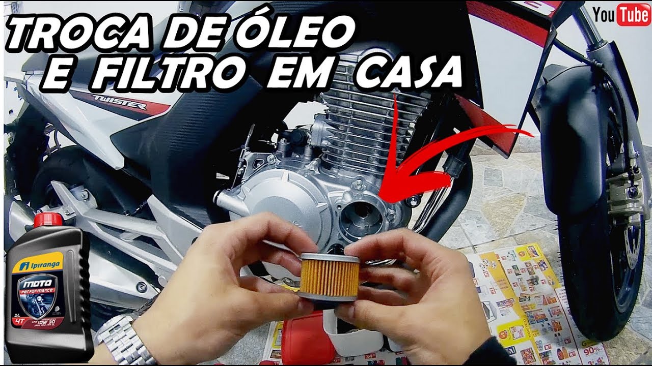 CB Twister 250F: Troca de Óleo e Filtro/ Faça vC Mesmo!