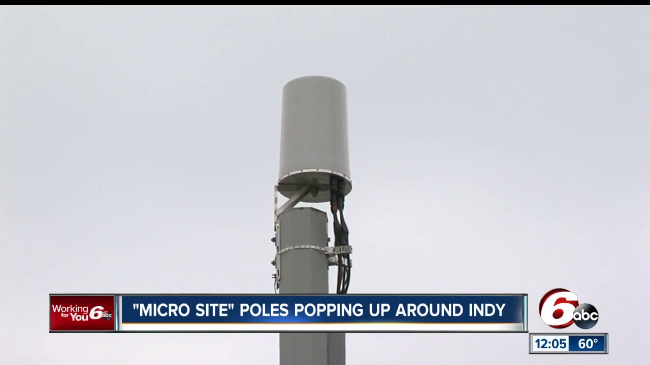 Small cell phone towers are popping up around Indianapolis