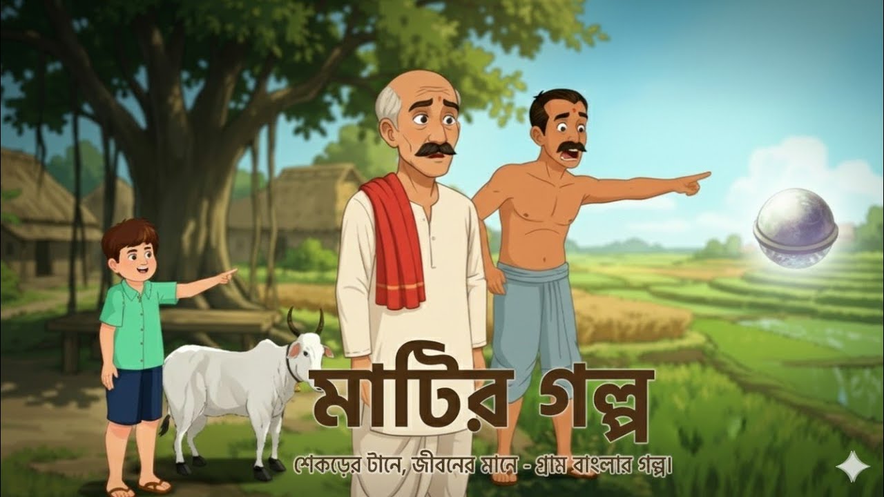  "লাঠির জোর 🙄! মাটির গল্প।"Bangla cartoo