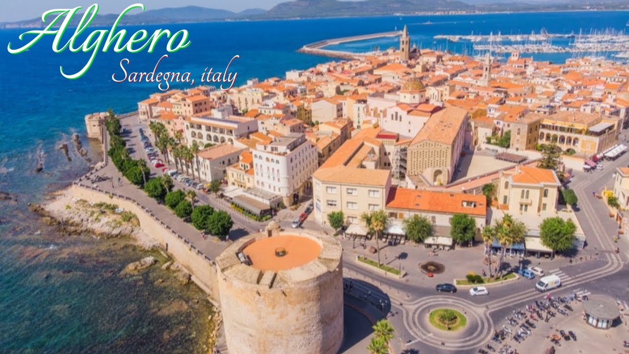 Alghero Sardinia Italy: 4k Drone Tour of the Beautiful Alghero Sardegna Italia