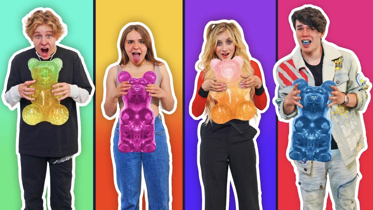 First To Finish GIANT GUMMY BEAR Challenge Wins $20,000 **BAD IDEA**🐻🌈 | Piper Rockelle