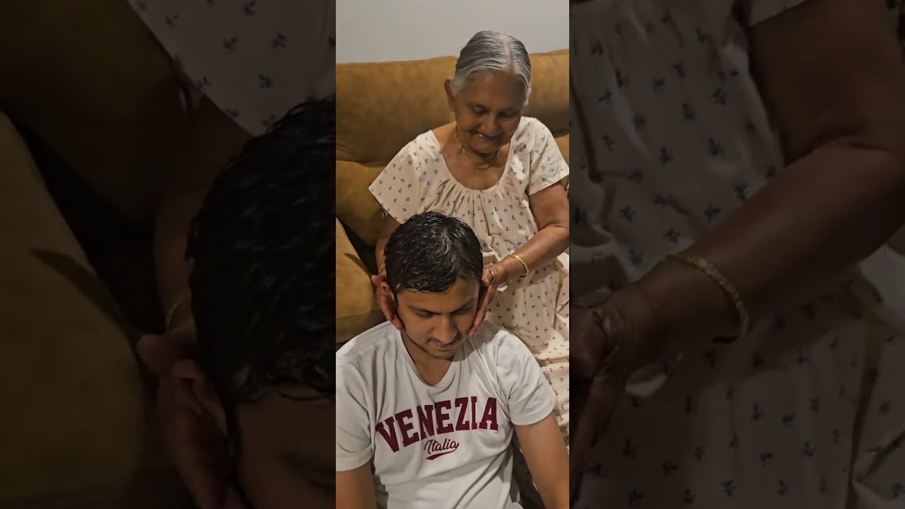 Grandma’s Love in Every Drop . Oil Massage with Pure Care 😍#dailyvlog #bhalothakarkotha #GrandmaLove