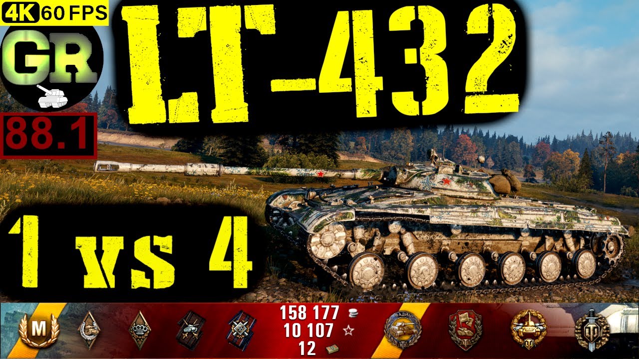 World of Tanks LT-432 WoT Replay - 6 Kills 6.4K DMG(Patch 1.4.0)
