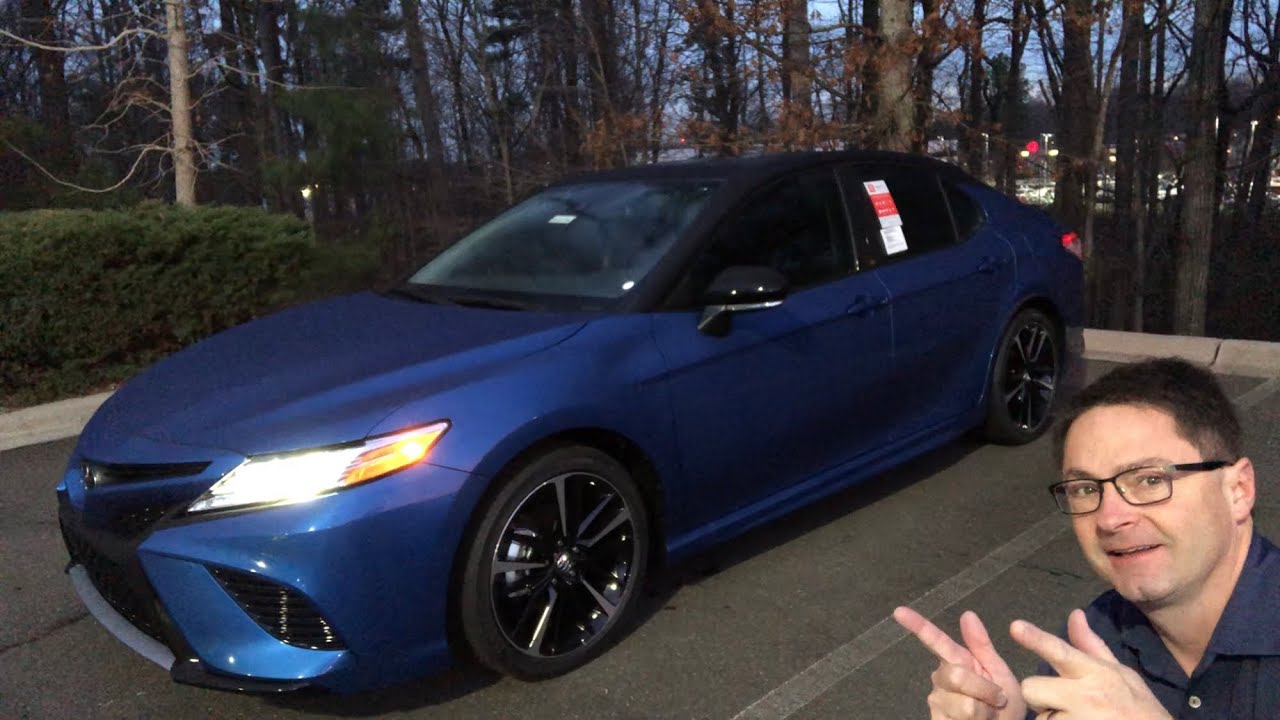 2020 Camry XSE at Night and Test Drive