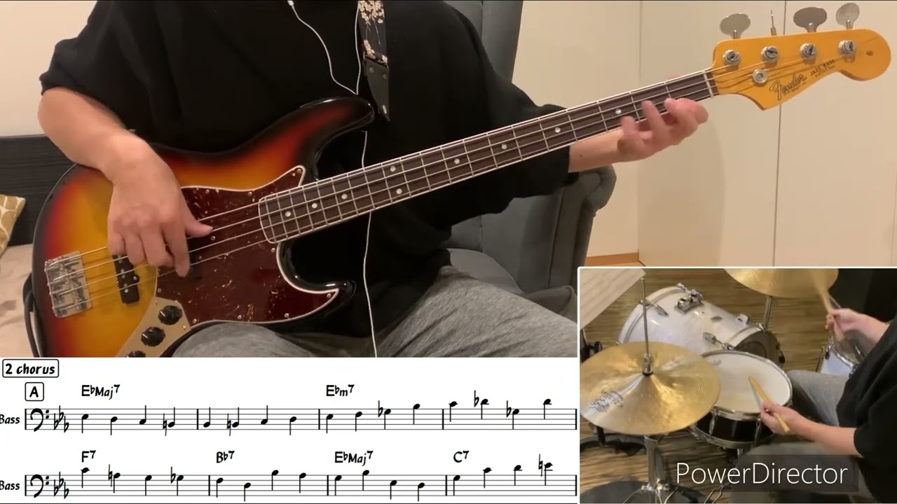 On Green Dolphin street / Wynton Kelly /  Paul Chembers Transcription /Bass cover