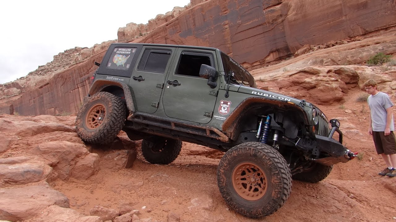 Overland Expedtion 7 mile rim Jeep Wrangler JK off road 4x4 adventure Moab