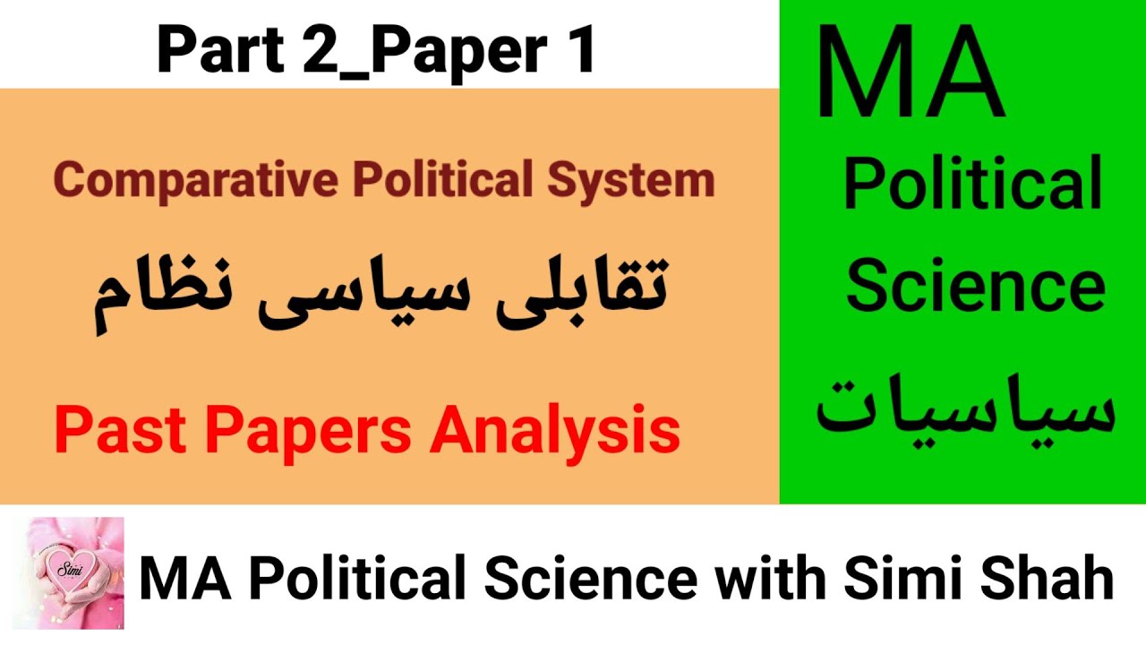 Analysis of Past Papers of Comparative Political System | Simi Shah