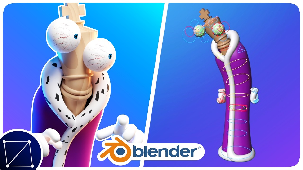 KINGER Rig SHOWCASE [Blender 2.91/4.4] The Amazing Digital Circus 3D Model