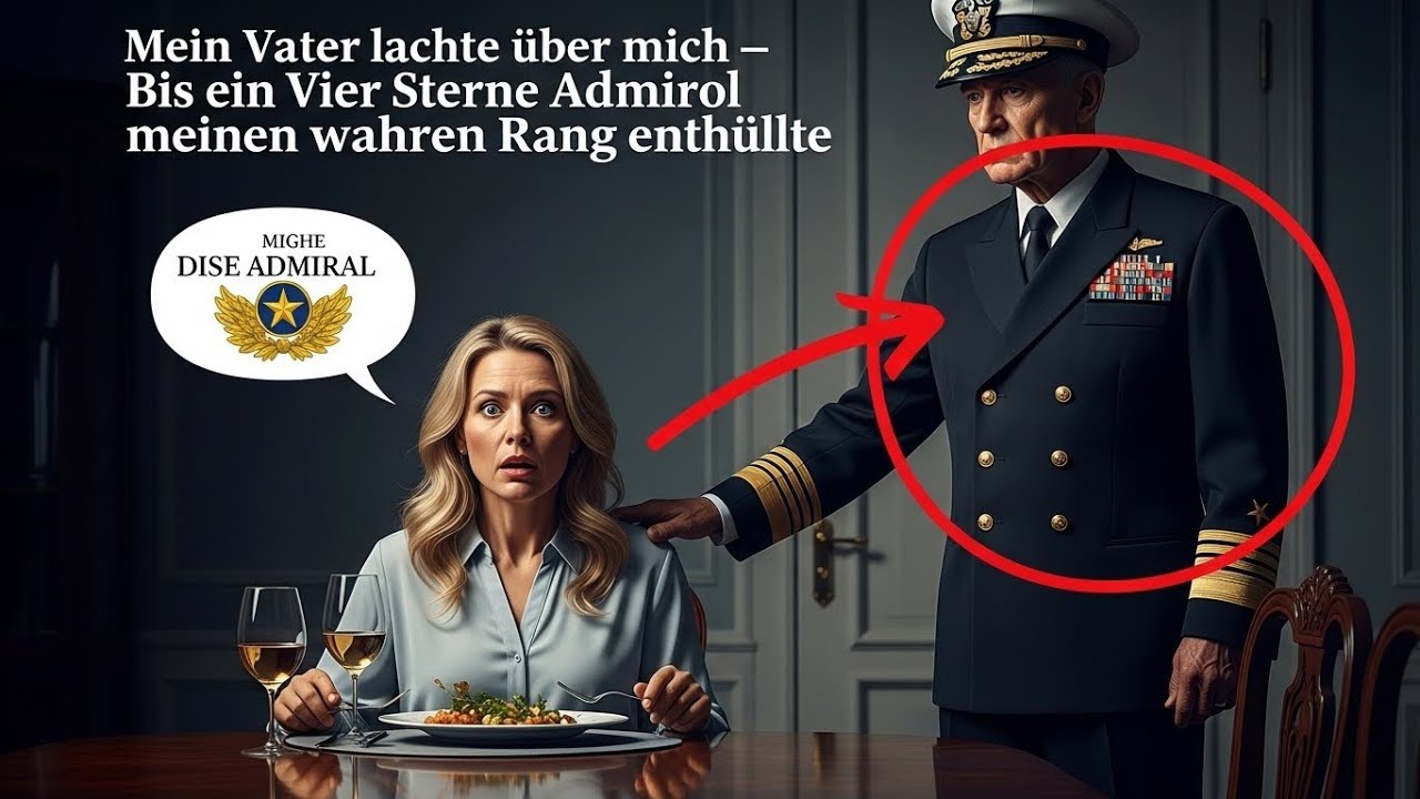 Mein Vater lachte über mich – Bis ein Vier Sterne Admiral meinen wahren Rang enthüllte