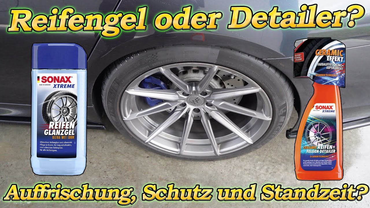 Reifen auffrischen! SONAX Xtreme Ceramic Reifen+FelgenDetailer vs. Reifengel im Vergleich Teil 1