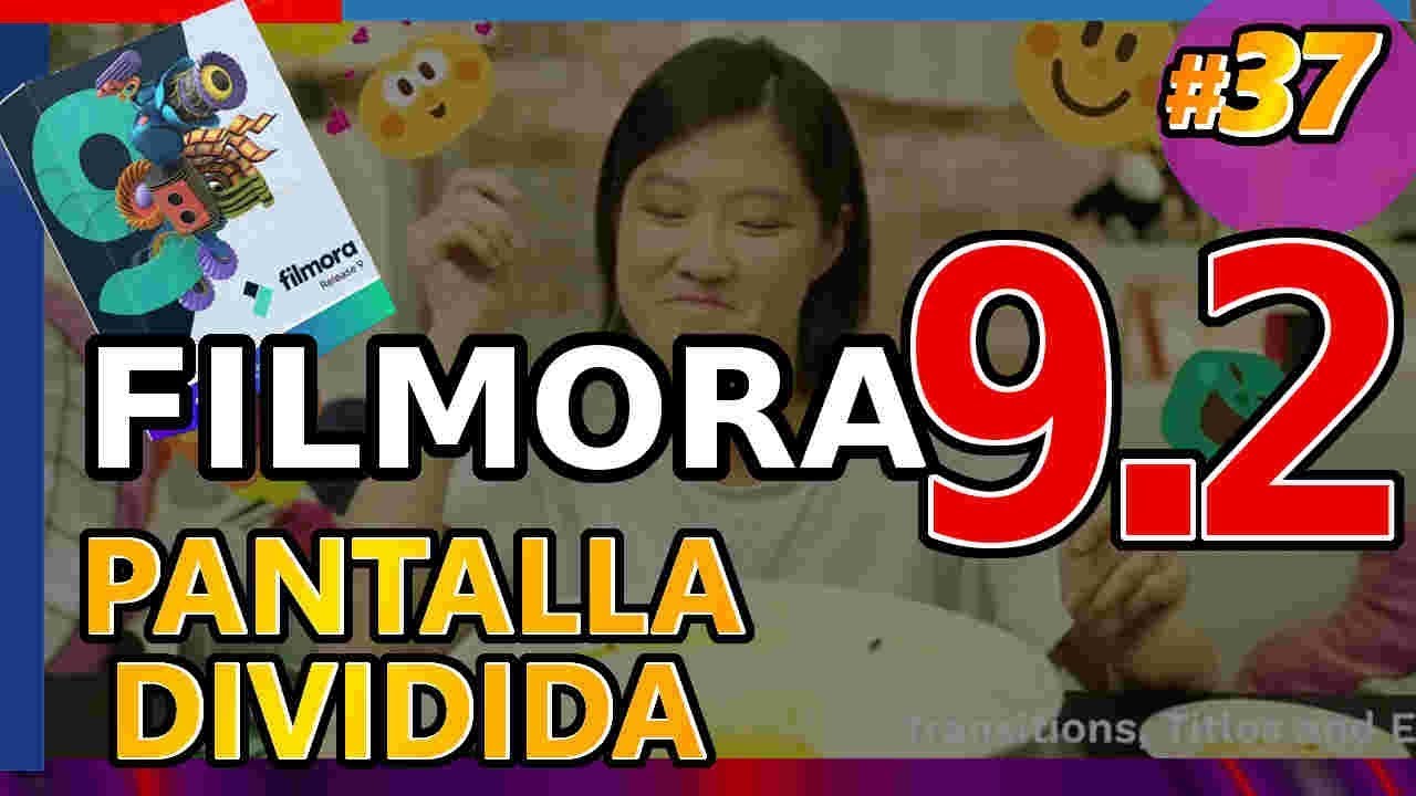 FILMORA 9.2 : PANTALLA DIVIDIDA, nueva versión con más posibilidades de edición Tutorial 37