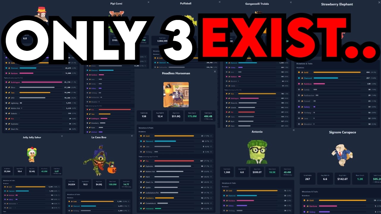 Steal A Brainrot Exist Counts...