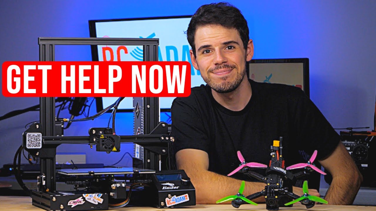 GET HELP! LIVE Q&A! Ask your DRONE and 3D PRINTING questions! Beginners welcome!