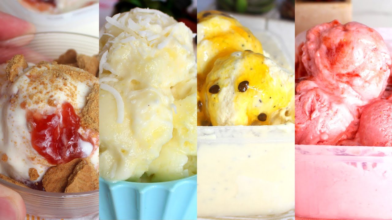 NÃO COMPRE MAIS SORVETE NO MERCADO - 4 SORVETES CASEIROS - RECEITAS QUE AMO