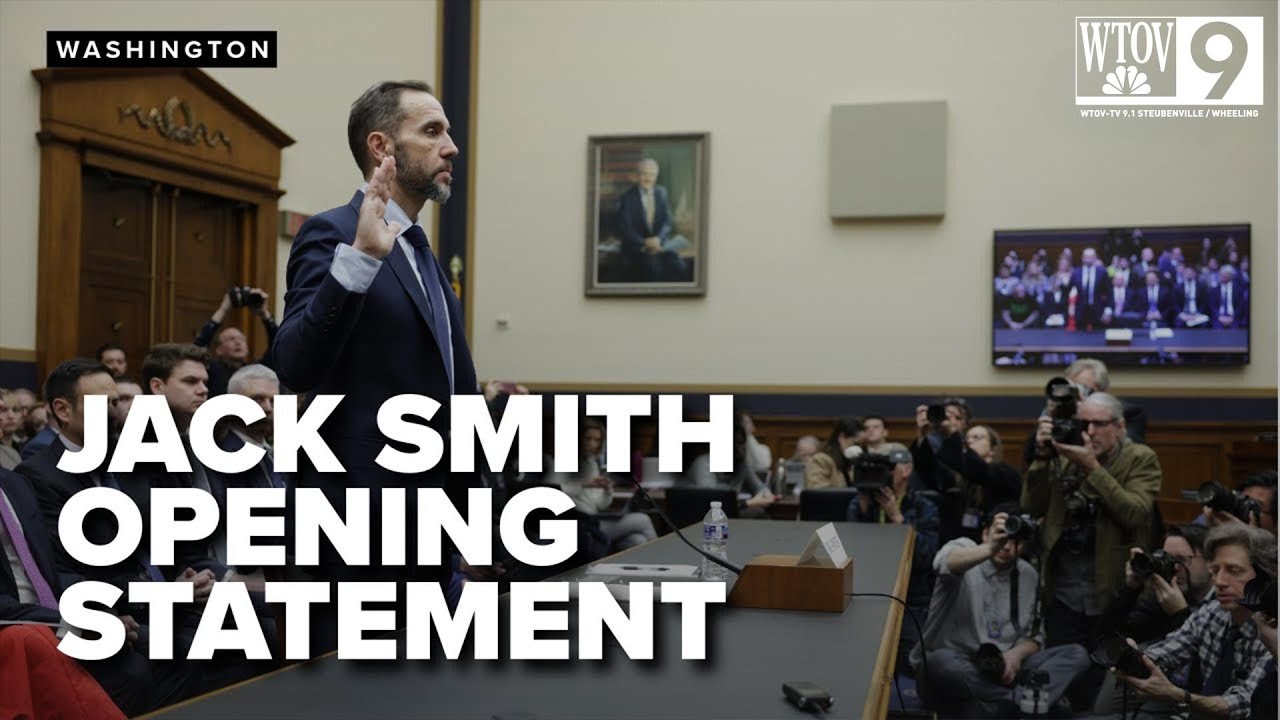 Former Special Counsel Jack Smith gives his opening statement during House testimony