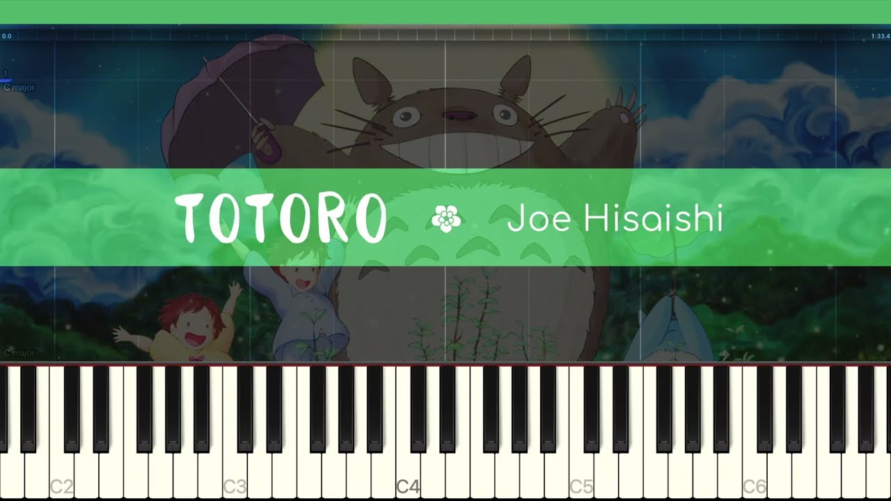 Totoro Medley となりのトトロ | Piano tutorial in C major for intermediate beginners