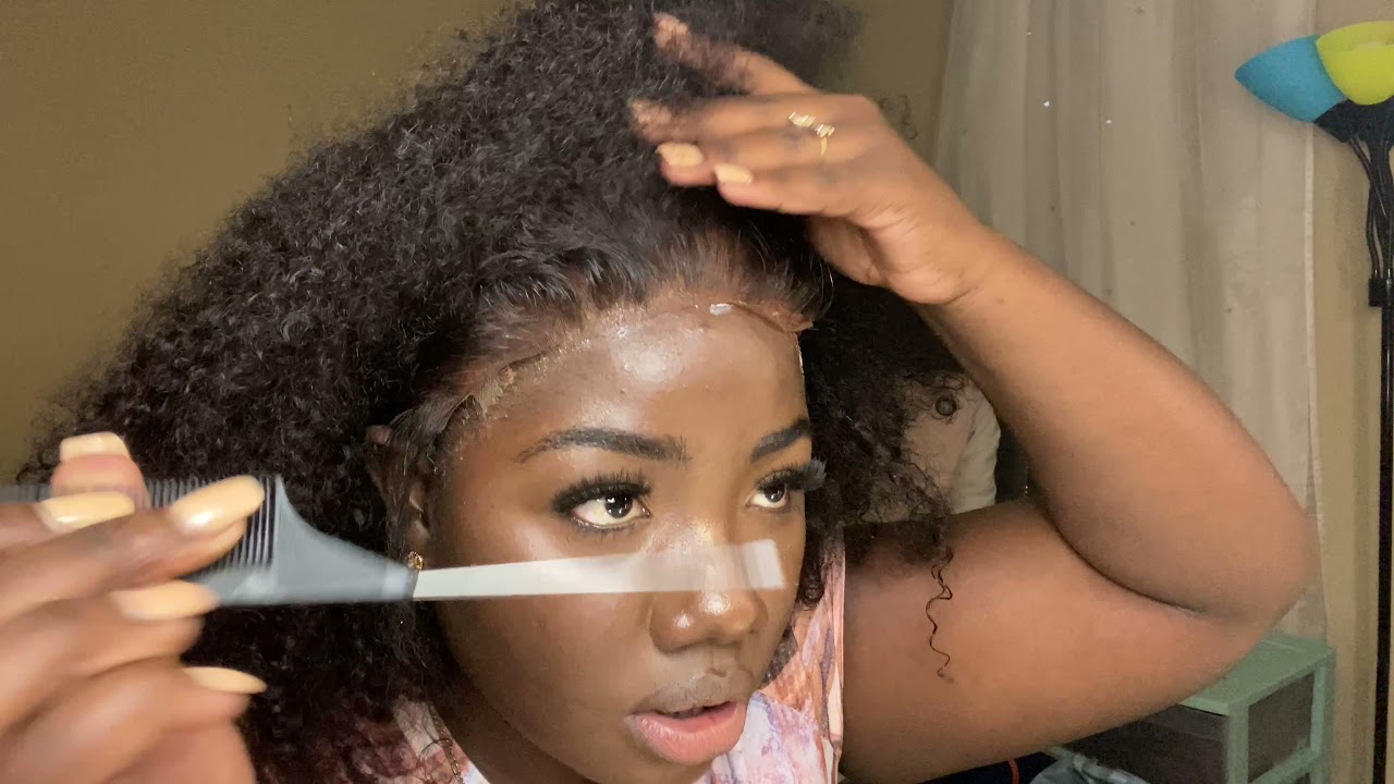 Wig instal ft. Elfin 14inch kinky curly bob ❤️😜